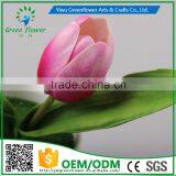 2016 Wholesale Multicolor Latex Artificial PU Flowers Two Tulips Bonsai Real Touch Bouquet Wedding Bridal Decor Display Flower thumbnail-4