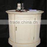 French Style Shabby Chic Round Wood Wine Rack