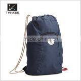 Wholesale Cheap Made in China Drawstring Backpack 2016 Fashion Trendy Sport Drawstring Backpack Custom Navy Drawstring Backpack