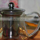 Handblown Borosilicate Glass Teapot With SS Filter for Coffee thumbnail-4