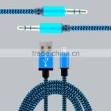 Hot-selling Phone Accessories Set Braided Usb Cable Plus Braided AUX Cable for IPhone Samsung thumbnail-3