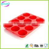 12 Cavity Silicone Cake Mold Silicone Muffin Pan