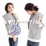 Custom Striped Pullover Sweatshirts Hoodies Women thumbnail-5