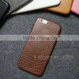 crocodile skin pattern soft leather case for iphone 6, mobile phone case