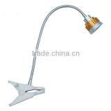 Flexible Tube and Alumium Led Reading Lamp for Bed With 3W LED Clamp