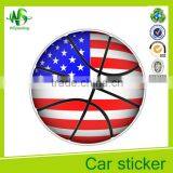 Football Club Car Sticker Colorful USA Flag Ball Sample Car Sticker Design