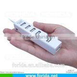 Forida 7-port Usb Hub With on off Switch Black