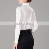 Women's Color-Block Silk 100% Top Blouse Shirt OEM ODM Type Clothing Factory Manufacturer From Guangzhou thumbnail-3