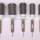 boar bristle mixed nylon round ceramic hair brush