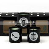 Unique Scented Candle Matte Black Glass Jars thumbnail-4