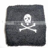 cottonSweatband with skull logo/unique cotton sweatband/wholesale hot selling sweatbands