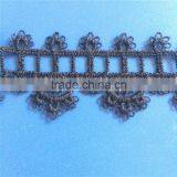 High Fashion Polyester Black Baby Lace Fabric thumbnail-3