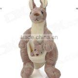 High Quality Stuffed Plush Kangroo With Baby Toy/plush Kangroo/Custom Soft Toy Kangaroo/ Plush Soft Kangroo thumbnail-1