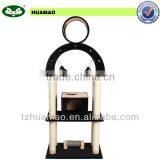 Carb-certified Large Cat Tree Condo Funiture Black Color