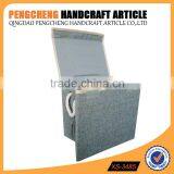 Folding Navy Fashion Home Laundry Basket thumbnail-1