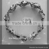 2012 Spring Hot Sale Stainless Steel Skull Bracelet for Men B072 thumbnail-1