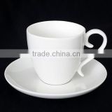 Bulk wholesale white porcelain tea cup and saucer sets