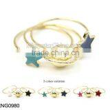 Magazine Style Gold Heart Ring With Crystal thumbnail-3