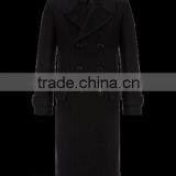 2014 New Style 100% Cashmere Classic Black Custom Coat thumbnail-4