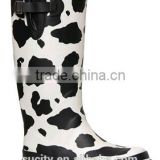 black women rubber rain boots with gusset