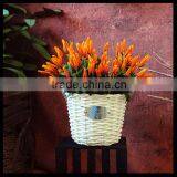 Willow Basket With Metal Handles thumbnail-4