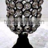 Aluminum,Iron & Glass Crystal Chimney Votive T-Light Candle Holder thumbnail-5