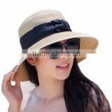 Foldable Women's Straw Beach Paper Straw Hat thumbnail-4