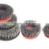 Diamond Abrasive brush for stone antique grinding, round antique abrasive brush, Diamond antique brush for title polishing