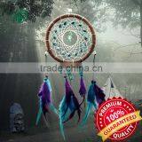 Handmade Dream Catcher Net With Feathers Wall Hanging Decoration Ornament