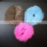2011 Rabbit Fur Elastic Hair Band / Bracelet thumbnail-1