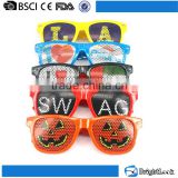 OEM ODM uv400 cat.3 cheap promotional pinhole custom stickers sunglasses