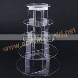 Lighted Acrylic Cake Stand/rotating Cake Stand/wedding Cake Stand Crystal thumbnail-3