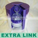 Purple Color Custom Printing Design Double Open Door Perfume Package Box
