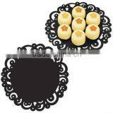 2016 Hot Selling Black Paper Doilies