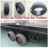 off Road Equipment Solid Rubber Tire Press-on Tires 12x5x8 for Trailers