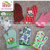 100% Cotton Machine Washable Heat Resistant Everyday Kitchen Basic Microwave Oven Mitt