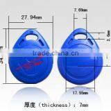 ABS 125khz Rfid Keytag 13.56mhz Rfid Keyfob Tag for Hotel Door Access Control Systems thumbnail-1