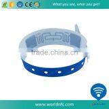 Logo Customized Coated Paper One Time Use NTAG213 RFID Wristband thumbnail-3