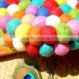 Handmade Colorful 100% Wool Felt Balls For Decorations thumbnail-1