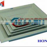 Square air diffuser without grille for outlet air