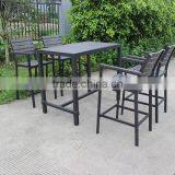 Bar Furntiure Plastic-wood High Table And Chair thumbnail-2