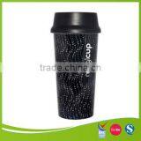 Custom IML Plastic Double Wall Coffee Mug Cup thumbnail-1
