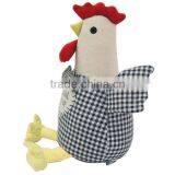 Store More Cute Animal Cotton Cock Door Stop With Bow-Tie thumbnail-3