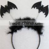Fashion Halloween Party Bat Hairband Bat Headband With Feather thumbnail-2
