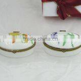 Porcelain/ceramic Jewel Box With Decal