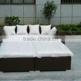 Double Rattan Sofa Bed Outdoor Rattan Furniture thumbnail-6