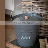 Fireplace Tools Metal Black Coal Bucket Ash Holder With Metal Shovel thumbnail-4