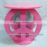Furnishing Kid's Peace Sign Table, Purple,pink,black,white thumbnail-4