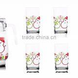 1300ml 1400ml Halloween Christmas Fruit Color Printing Jug and 6pcs Cups Set thumbnail-3