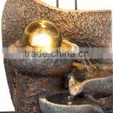 Faux Stone Table Fountain With Crystal Accent thumbnail-5